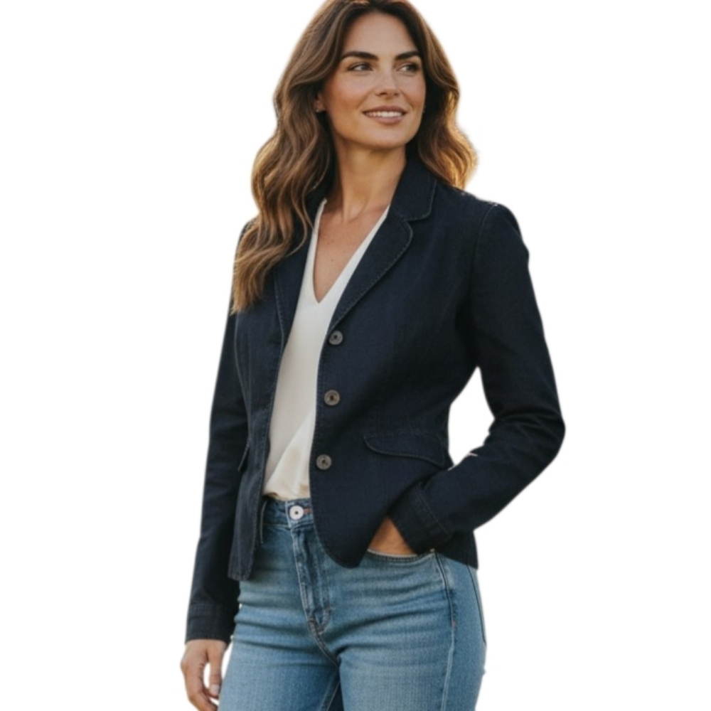 GEORGE DK BLUE BLAZER SZ.SP EUC.
